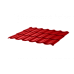 Металлочерепица Монтеррей СПК 0,4 RAL 3020 Красный насыщенный