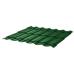 Металлочерепица Монтеррей Макси СПК 0,45 RAL 6005 Зеленый мох
