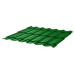 Металлочерепица Монтеррей Макси СПК 0,4 RAL 6002 Зеленый лист