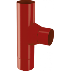 Тройник трубы AquaSystem 90 RAL3009 Красный оксид 