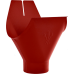 Воронка желоба AquaSystem 125 90 RR29 Красный
