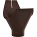 Воронка желоба AquaSystem 125 90 RAL8017 Шоколад