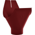 Воронка желоба AquaSystem 125 90 RR28 Темно-красный