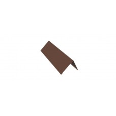 Конёк плоский 150х150х2000мм шоколад (RAL 8017)