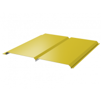 Сайдинг металлический Брус СПК 330/355 0,45 RAL 1018 Цинково-желтый