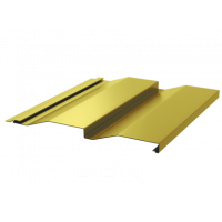 Сайдинг металлический Корабельная доска 228/255 0,4 RAL 1018 Цинково-желтый