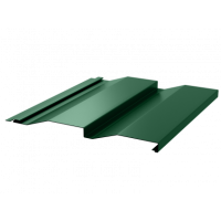 Сайдинг металлический Корабельная доска 228/255 0,4 RAL 6005 Зеленый мох
