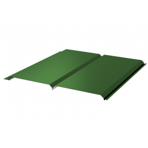 Сайдинг металлический Брус СПК 330/355 0,45 RAL 6002 Зеленый лист