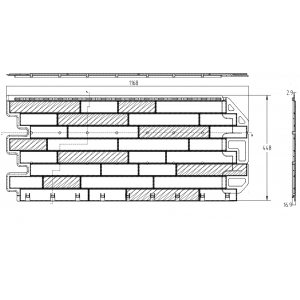 Фасадный сайдинг Альта-Профиль Кирпич-антик Рим
