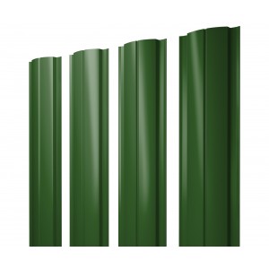 Штакетник Полукруглый Slim 0,45 PE RAL 6019 бело-зеленый