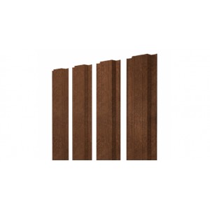 Штакетник Прямоугольный 0,45 Print Elite Choco Wood