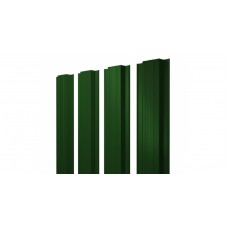 Штакетник Прямоугольный 0,5 GreenCoat Pural BT, RR 11 темно-зеленый (RAL 6020 хромовая зелень)