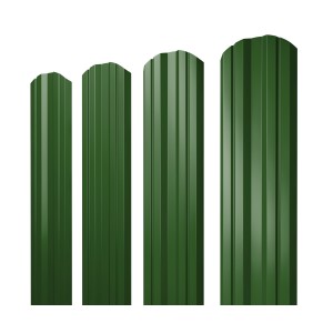Штакетник Twin фигурный 0,45 PE RAL 6002 лиственно-зеленый