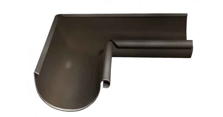 Угол желоба внутренний 90˚ GrandLine 125 мм RR 32 Темно-коричневый